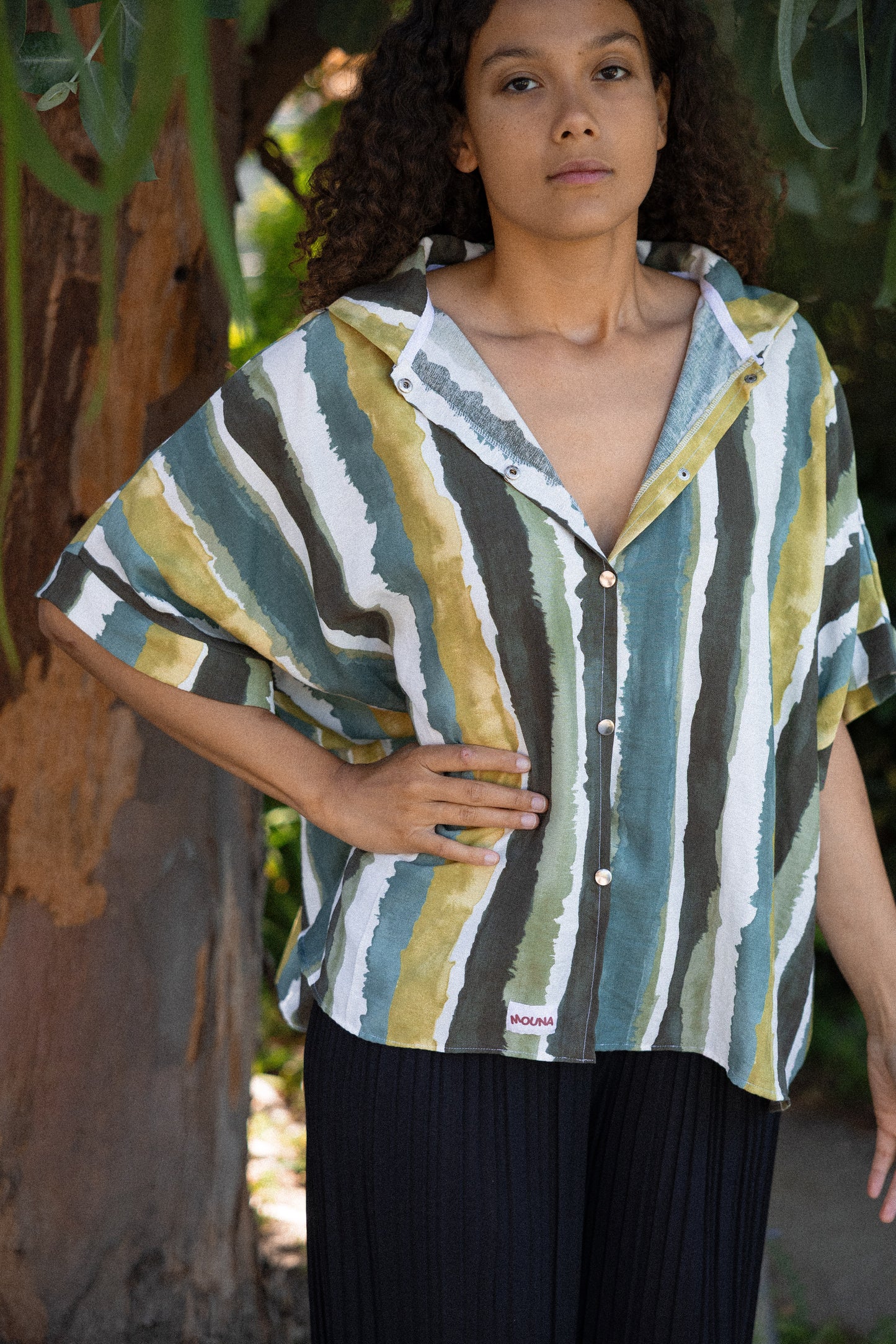 chemise oversize tissu viscose