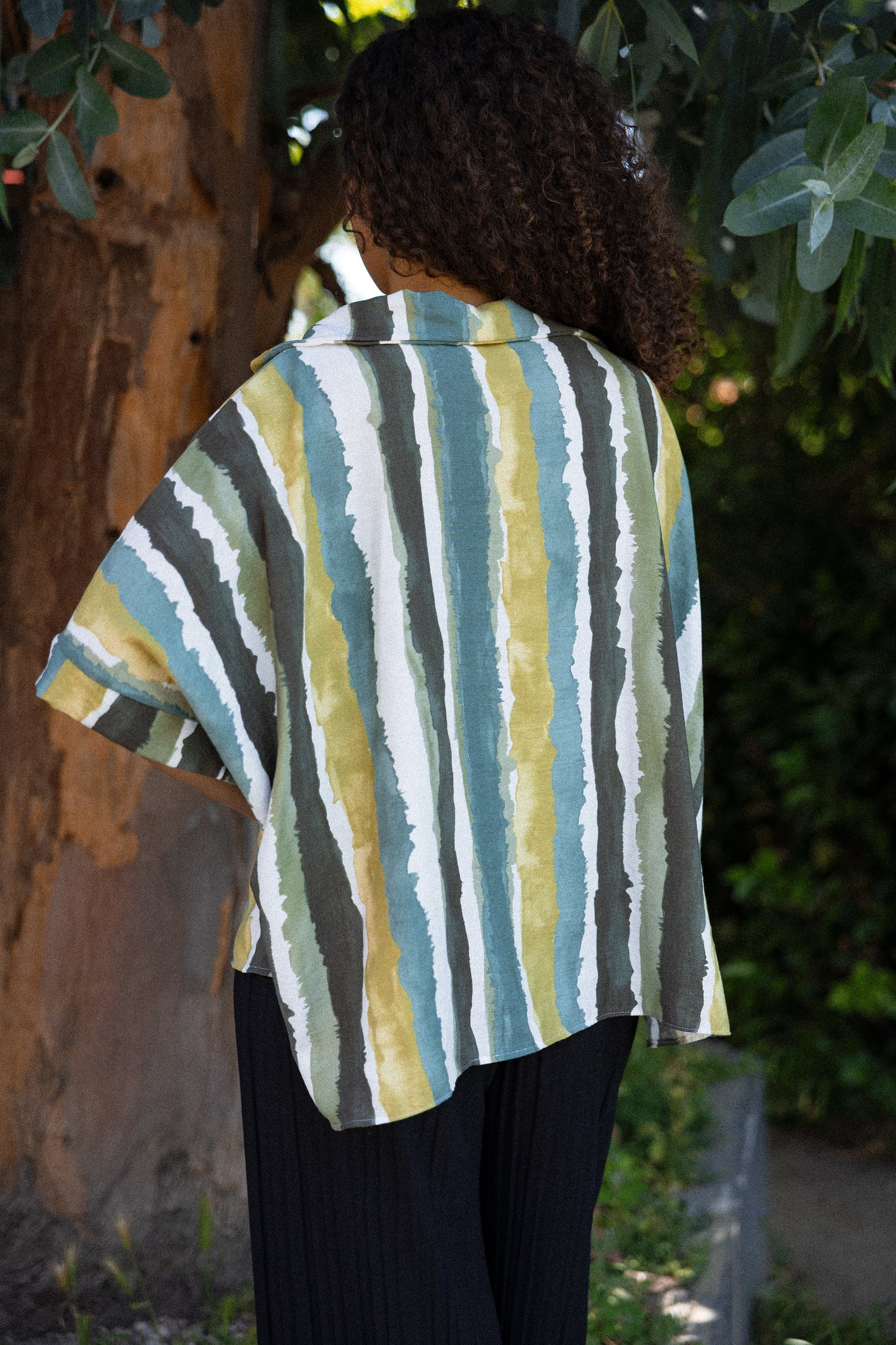chemise oversize tissu viscose