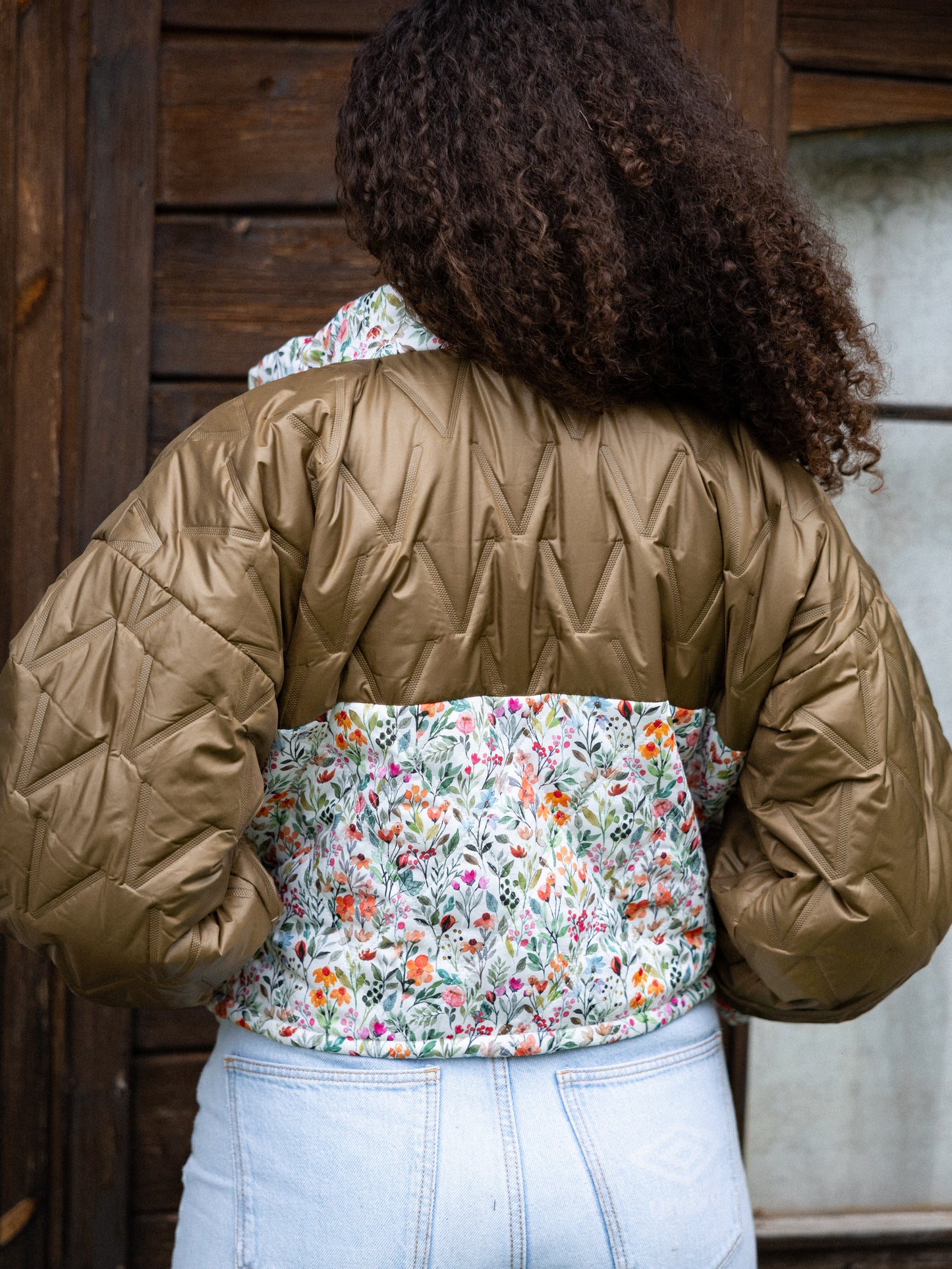 Veste blouson courte matelassée