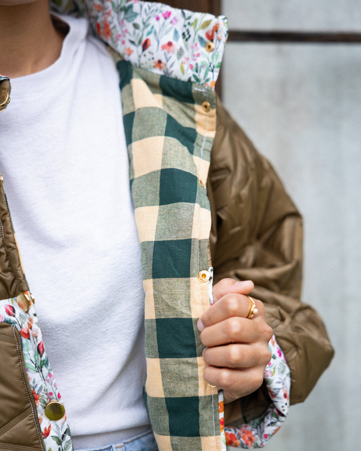 Veste blouson courte matelassée