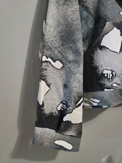 VESTE BLOUSON IMPRIMÉ TÂCHES DE PEINTURE