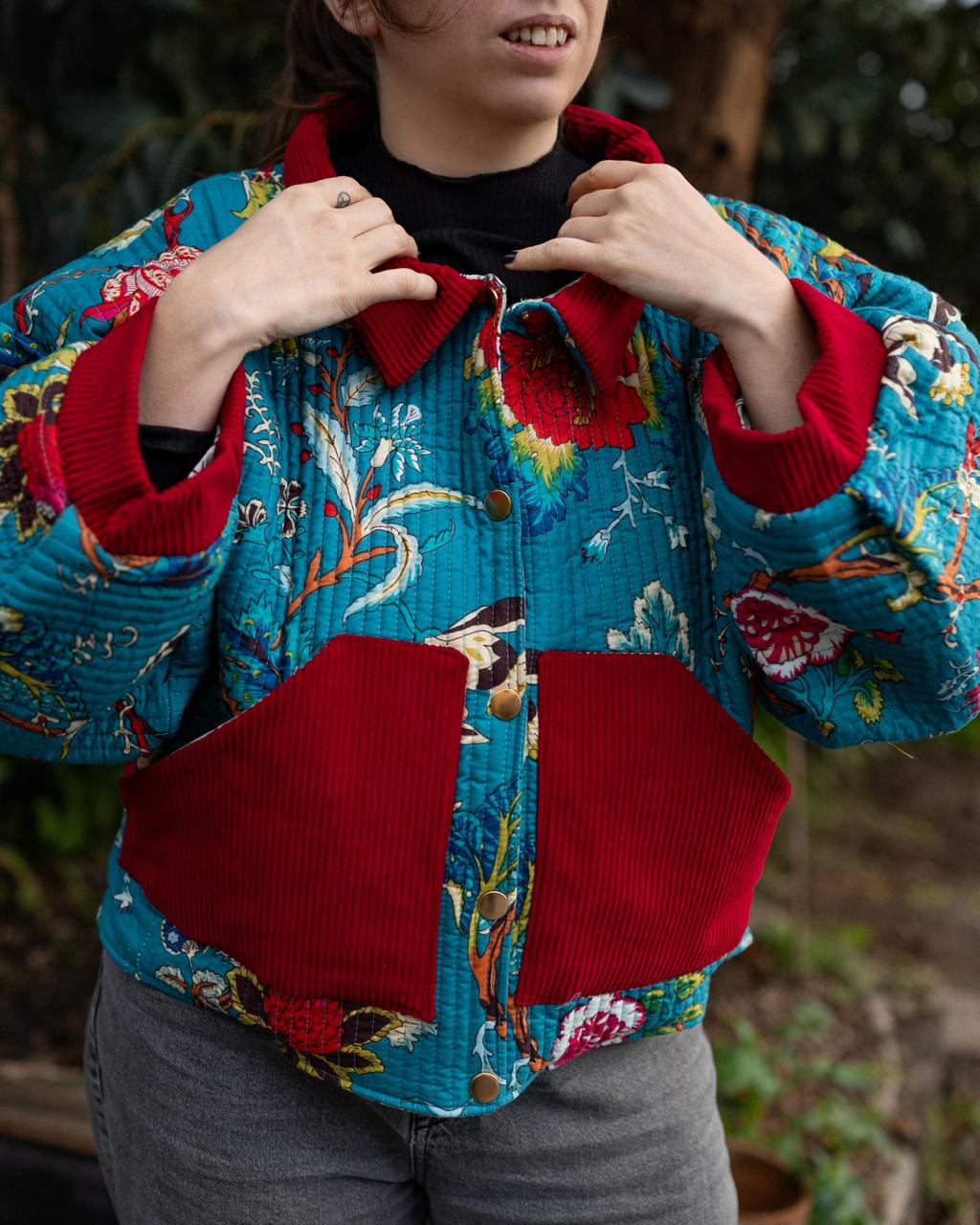 VESTE BLOUSON MATELASSÉ COTON INDIEN