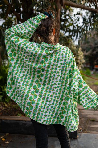 CHEMISE OVERSIZE FLANELLE IMPRIMÉ VINTAGE