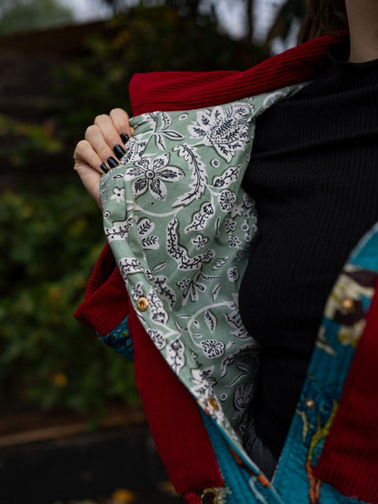 VESTE BLOUSON MATELASSÉ COTON INDIEN