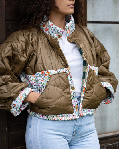 Veste blouson courte matelassée