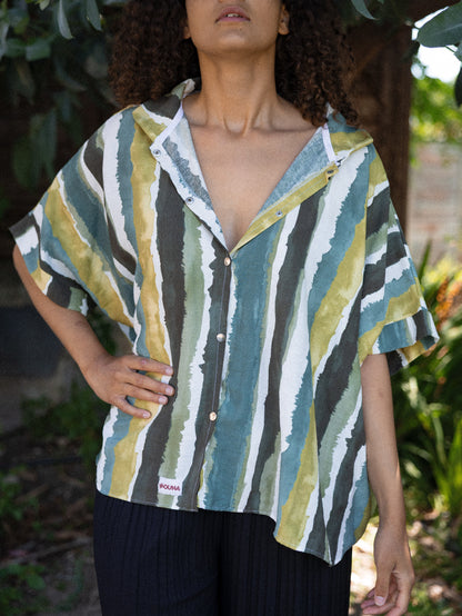 chemise oversize tissu viscose