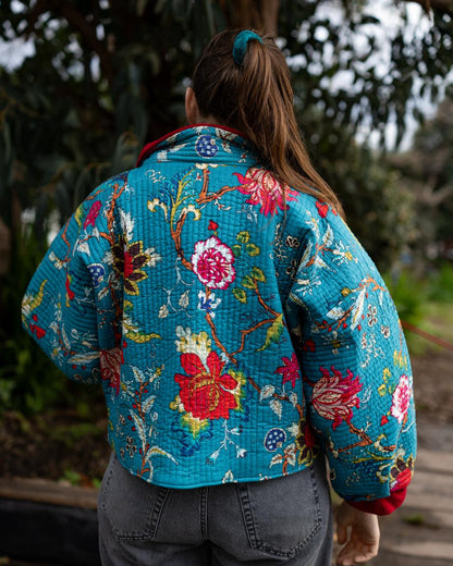 VESTE BLOUSON MATELASSÉ COTON INDIEN