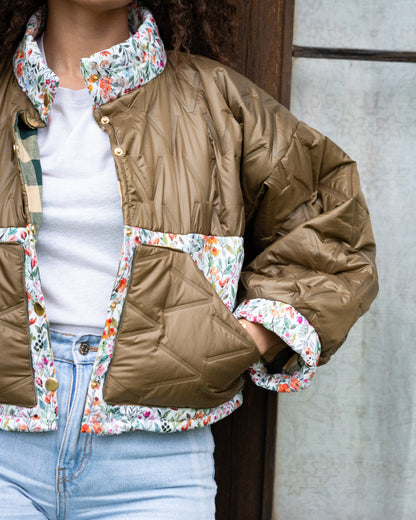 Veste blouson courte matelassée