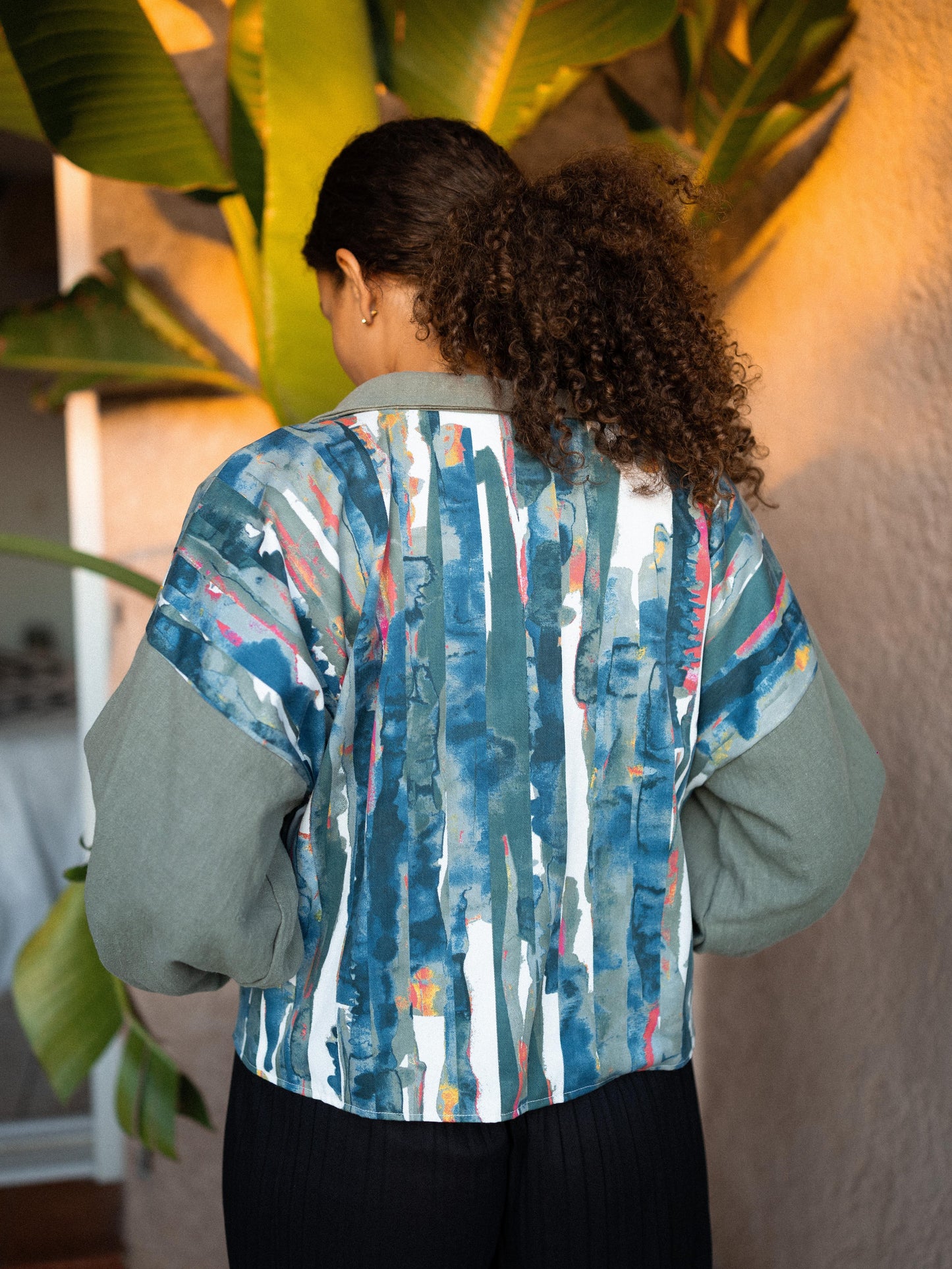 VESTE BLOUSON COUP DE PINCEAU