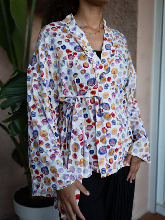BLOUSE  KIMONO