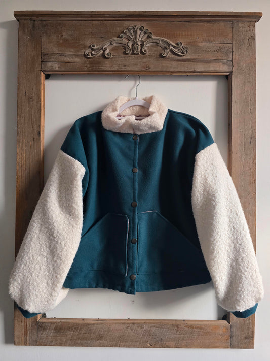 VESTE BLOUSON CABAN ET SHERPA