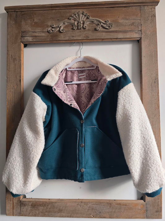 VESTE BLOUSON CABAN ET SHERPA